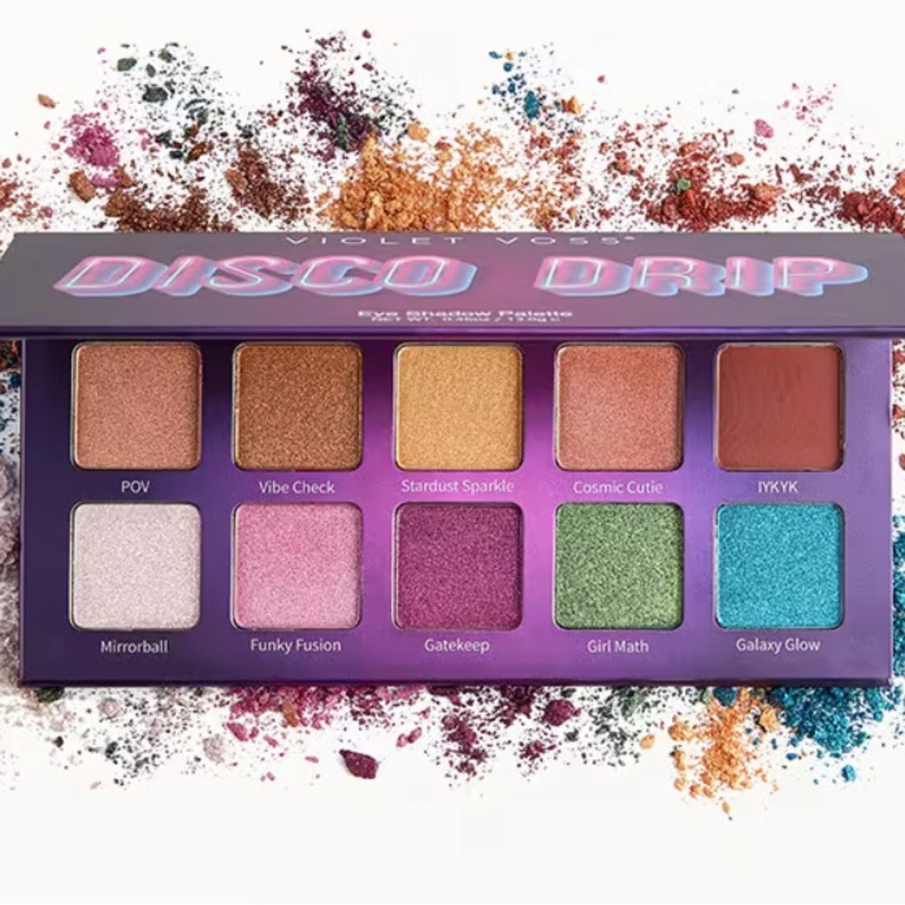 NIB- Violet Voss Disco Drip Eyeshadow Palette - Vibrant shades